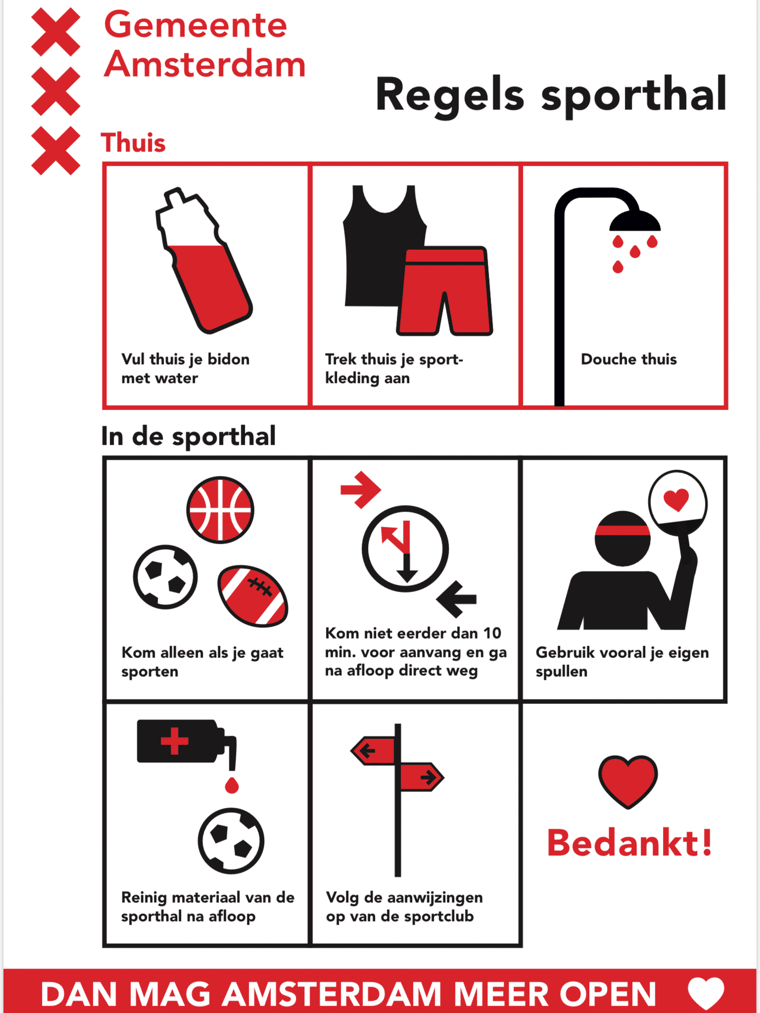 Regels hallen Protocol verantwoord binnen sporten